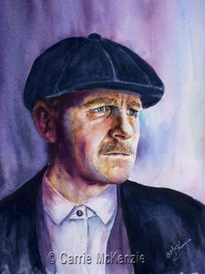 ARTHUR SHELBY, peaky blinder, portrait, arthur shelby art, arthur shelby painting, peaky blinder art, peaky blinder painting